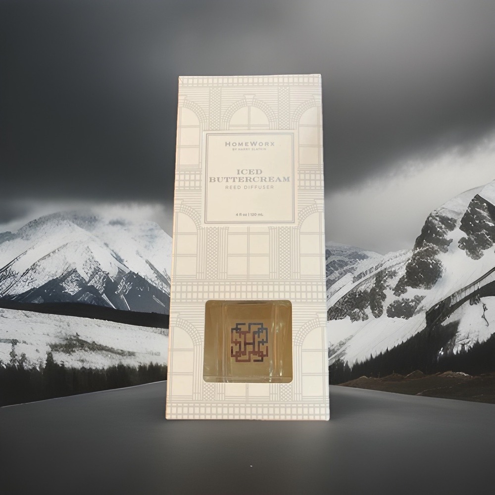 BRAND NEW HOMEWORX BY SLATKIN CO Iced Buttercream REED DIFFUSER 4 OZ/120 ML NEW